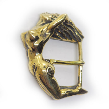 Nude Women Body Brass Belt Buckle