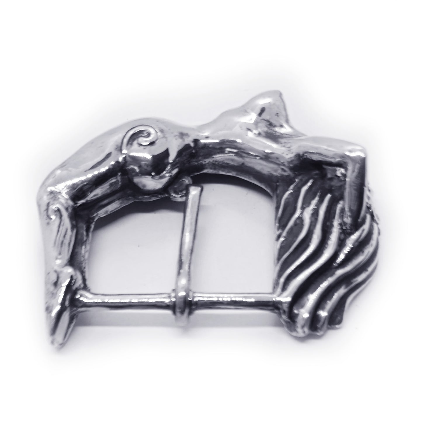 Nude Women Body Sterling Silver Belt Buckle