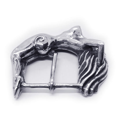 Nude Women Body Sterling Silver Belt Buckle