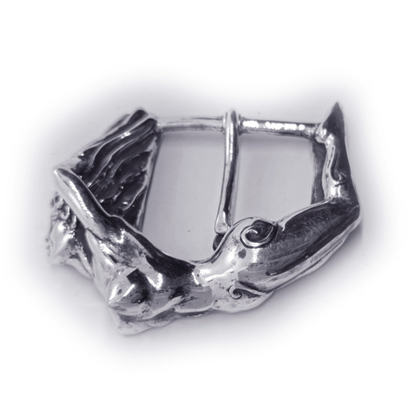 Nude Women Body Sterling Silver Belt Buckle