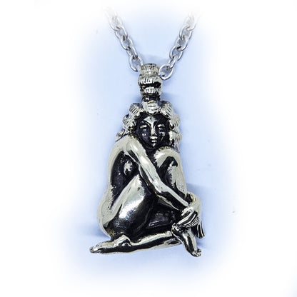 Nude Thinking of Love Sterling Silver Pendant