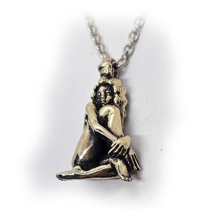 Nude Thinking of Love Sterling Silver Pendant