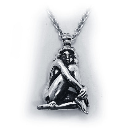 Nude Thinking of Love Sterling Silver Pendant