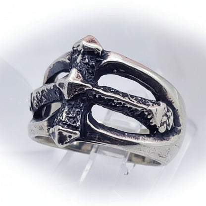 Old English Cross Sterling Silver Ring