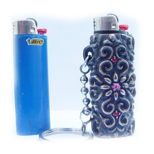 Ornamental Bronze Lighter Case
