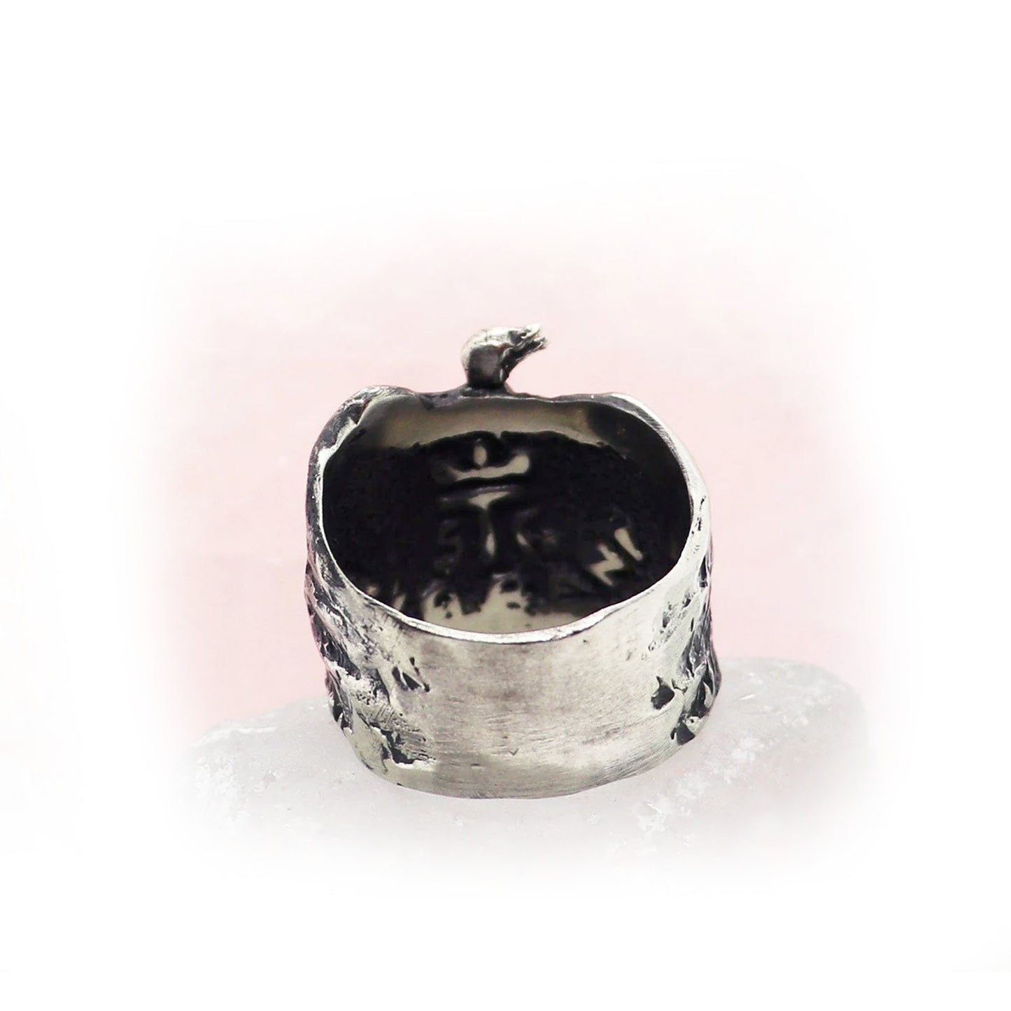 Ostrich Sterling Silver Ring