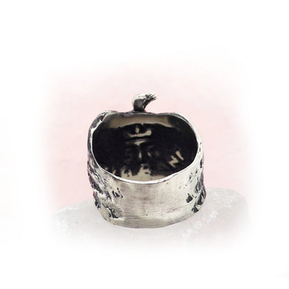 Ostrich Sterling Silver Ring