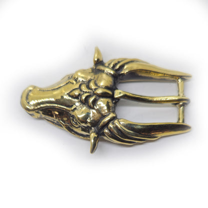 Ox Head Bronze Belt Buckle