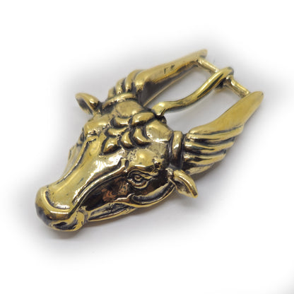 Ox Head Bronze Belt Buckle