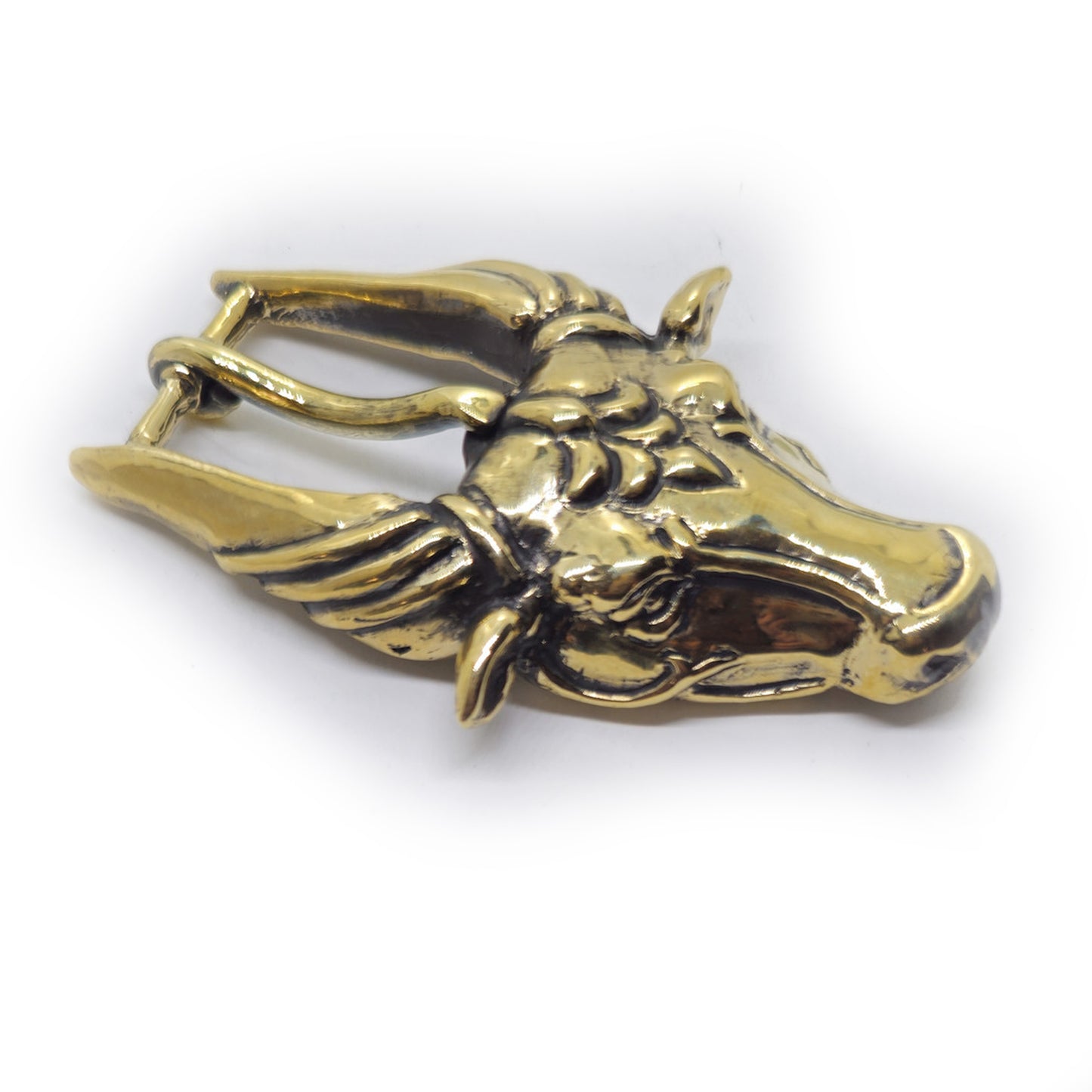 Ox Head Bronze Belt Buckle