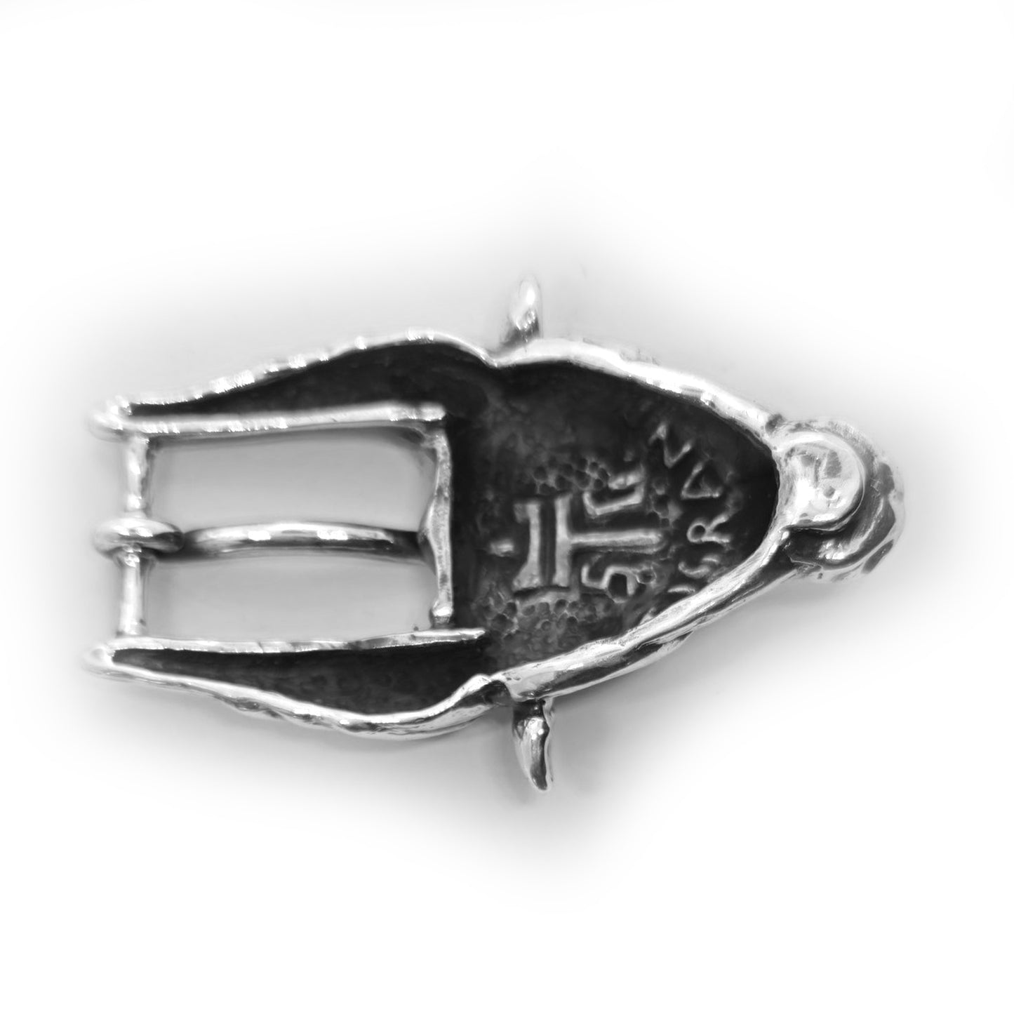 Ox Head Sterling Silver Belt Buckle