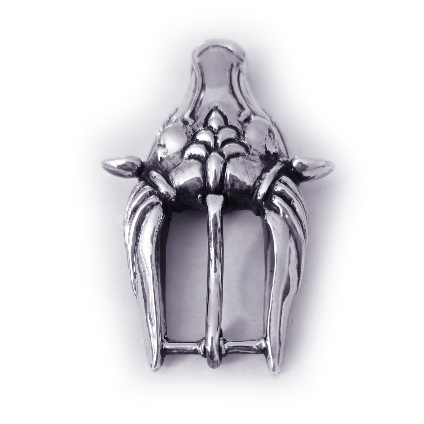 Ox Head Sterling Silver Belt Buckle