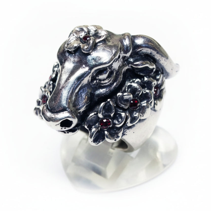 Ox sterling Silver Ring