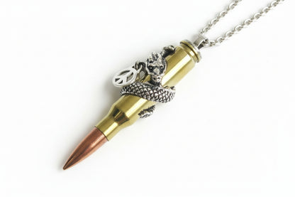 Peaceful Dragon – Bullets 4 Peace Pendant