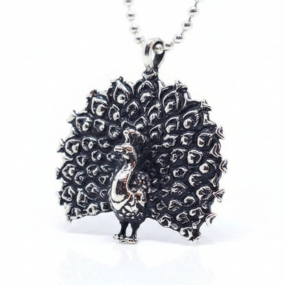 Peacock Sterling Silver Pendant