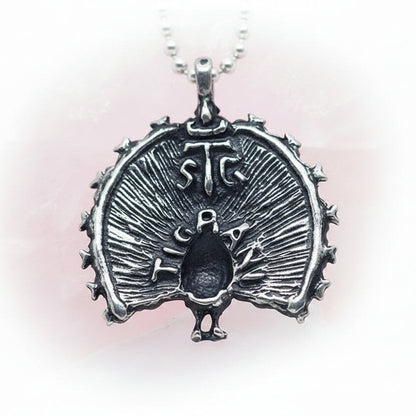 Peacock Sterling Silver Pendant