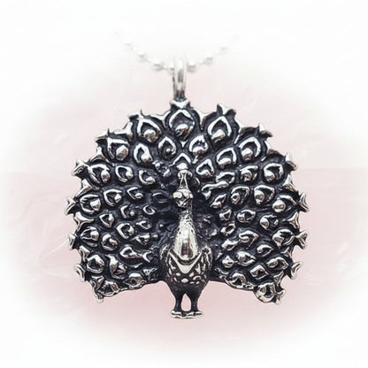 Peacock Sterling Silver Pendant