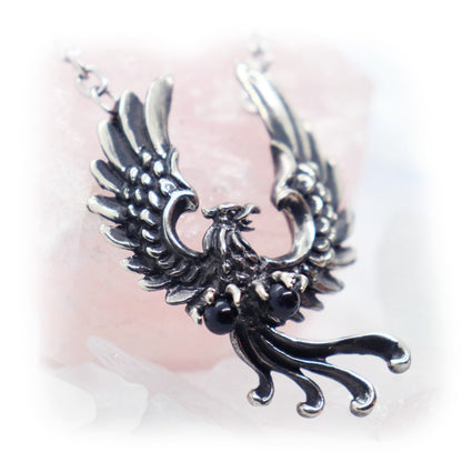 Phoenix Firebird Sterling Silver Necklace