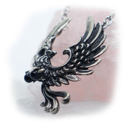 Phoenix Firebird Sterling Silver Necklace