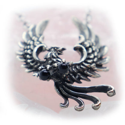 Phoenix Firebird Sterling Silver Necklace
