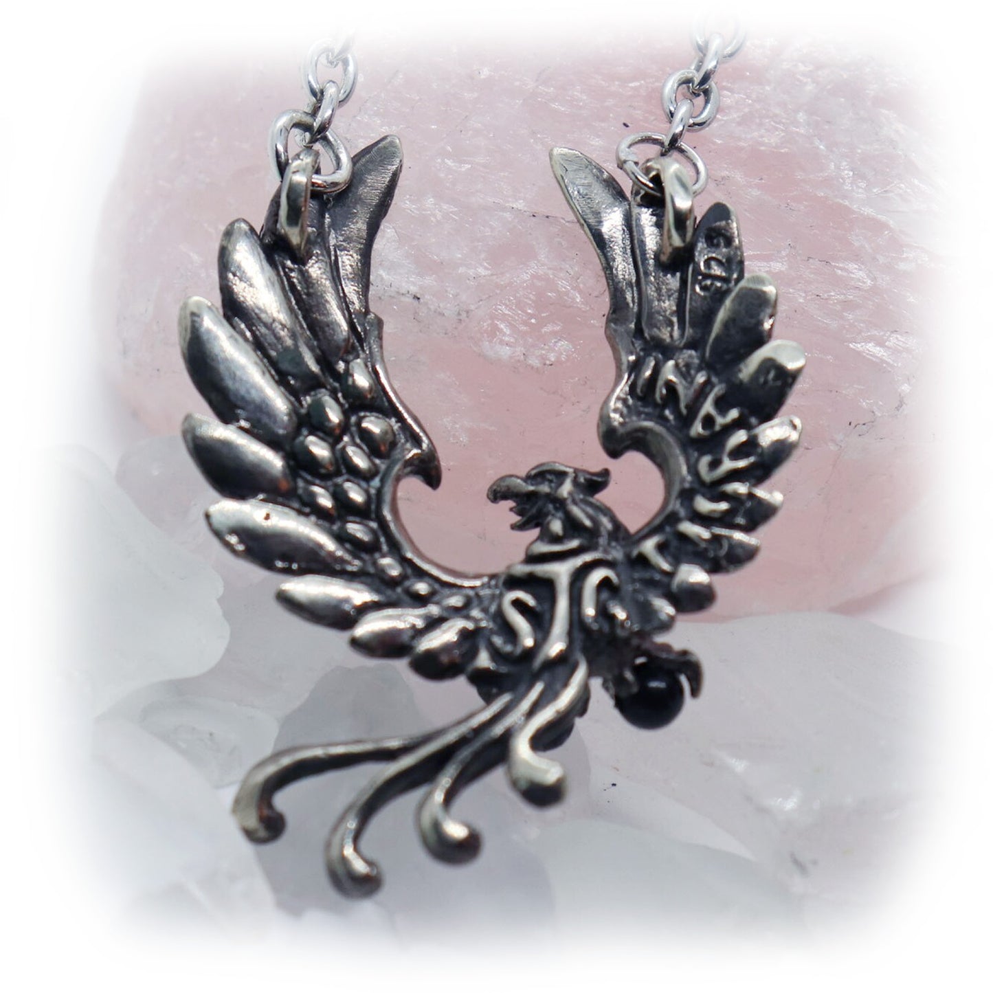 Phoenix Firebird Sterling Silver Necklace
