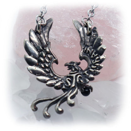 Phoenix Firebird Sterling Silver Necklace