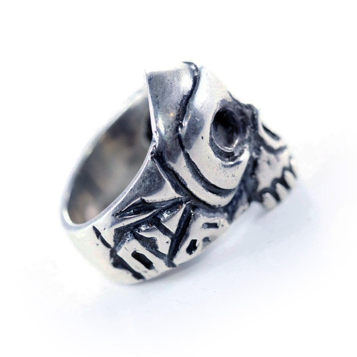 Pablo Picasso Impressionist Artist from Sketch Skull Sterling Silver Ring