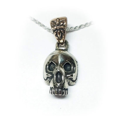 Pablo Picasso Impressionist Artist Skull Sterling Silver Pendant V2