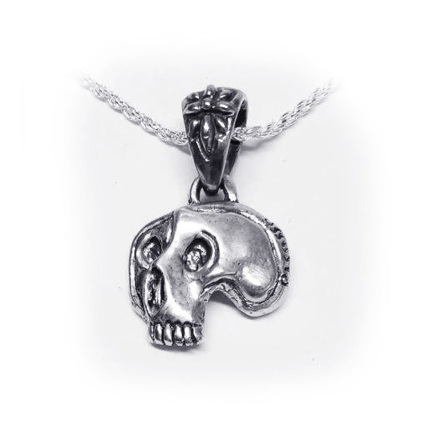 Pablo Picasso Impressionist Artist Skull Sterling Silver Pendant V1
