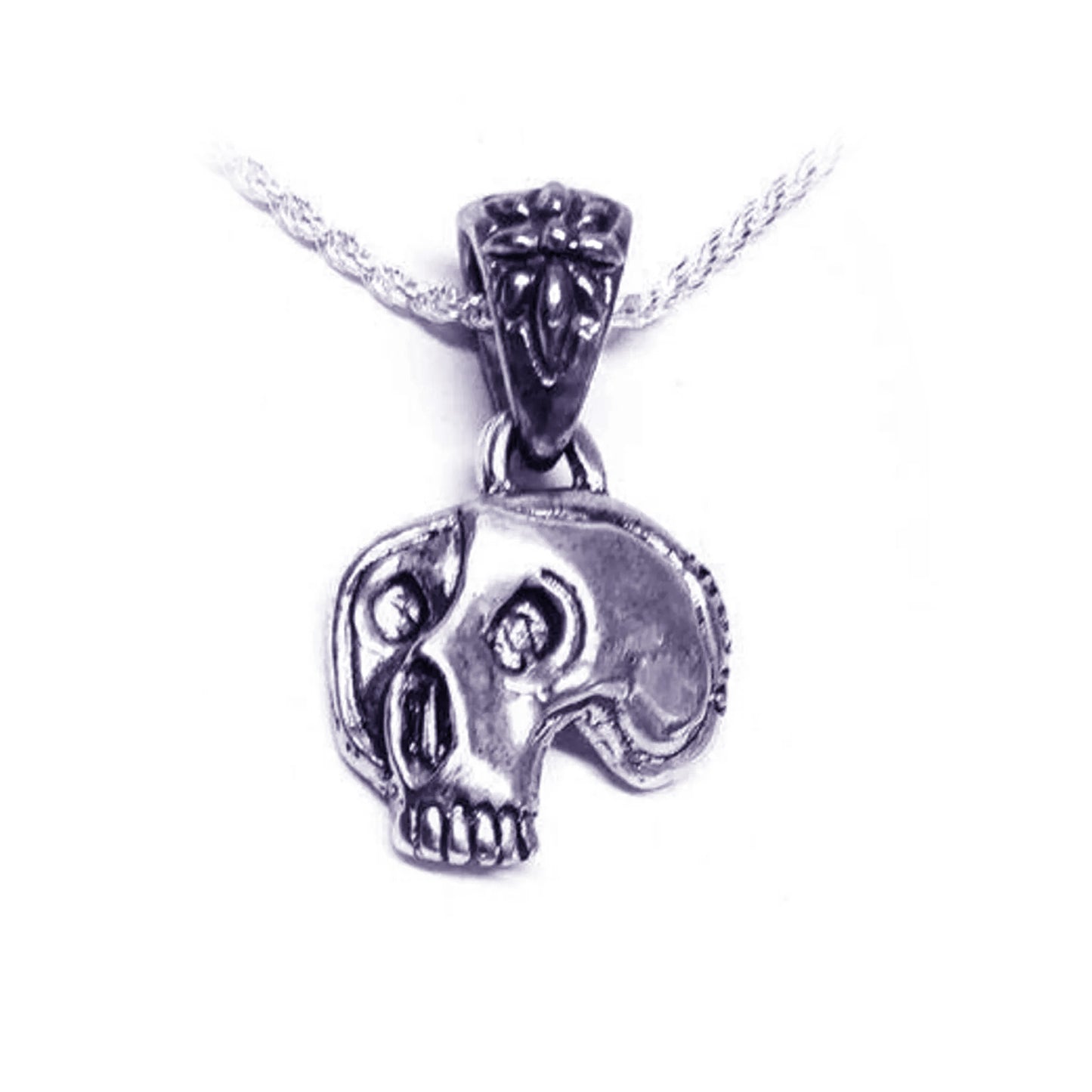 Pablo Picasso Impressionist Artist Skull Sterling Silver Pendant V1