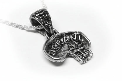Pablo Picasso Impressionist Artist Skull Sterling Silver Pendant V1