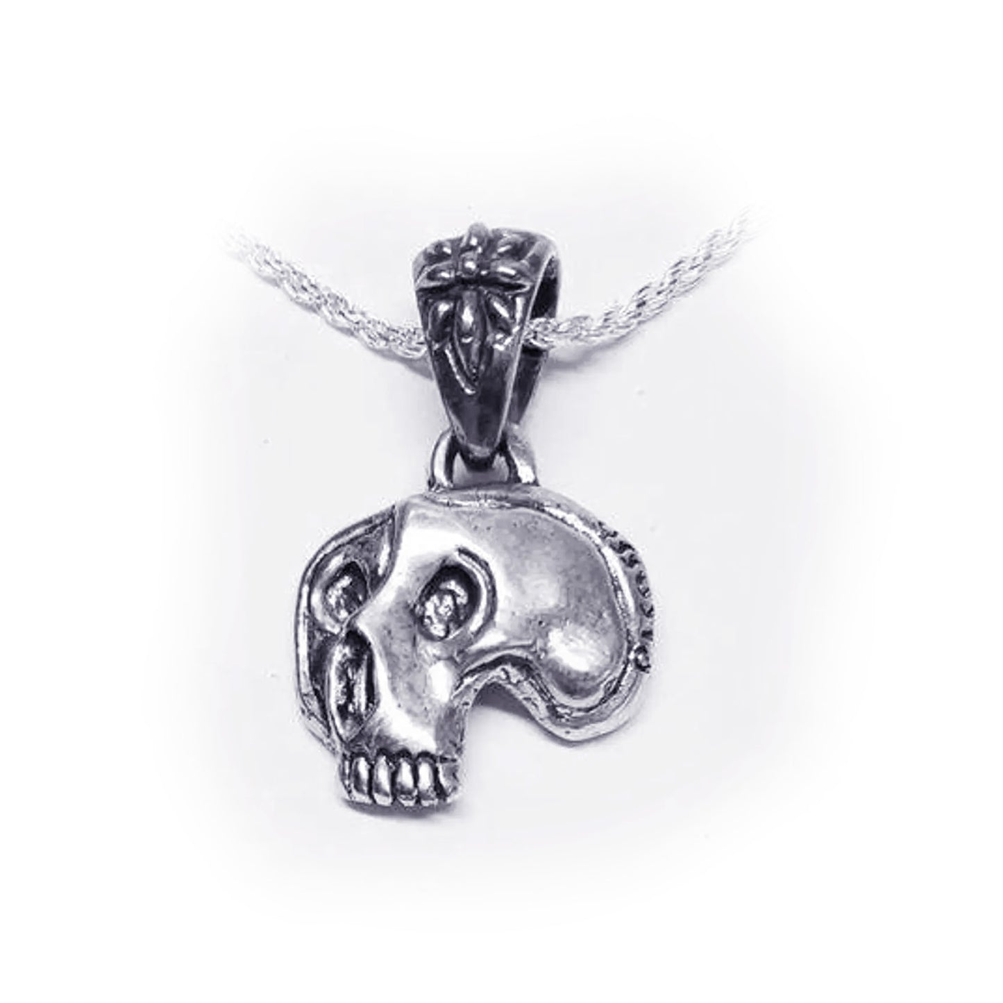 Pablo Picasso Impressionist Artist Skull Sterling Silver Pendant V1