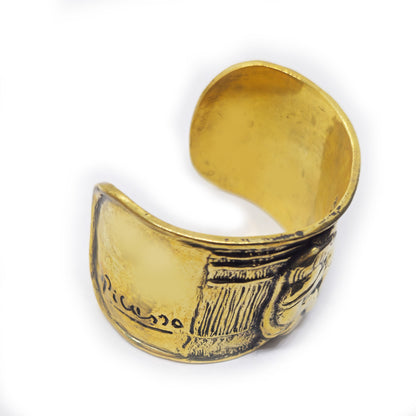 Picasso Pablo Artist Impressionist ''The Dream'' Brass Bracelet
