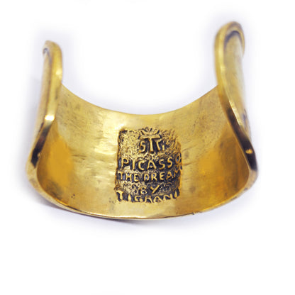 Picasso Pablo Artist Impressionist ''The Dream'' Brass Bracelet