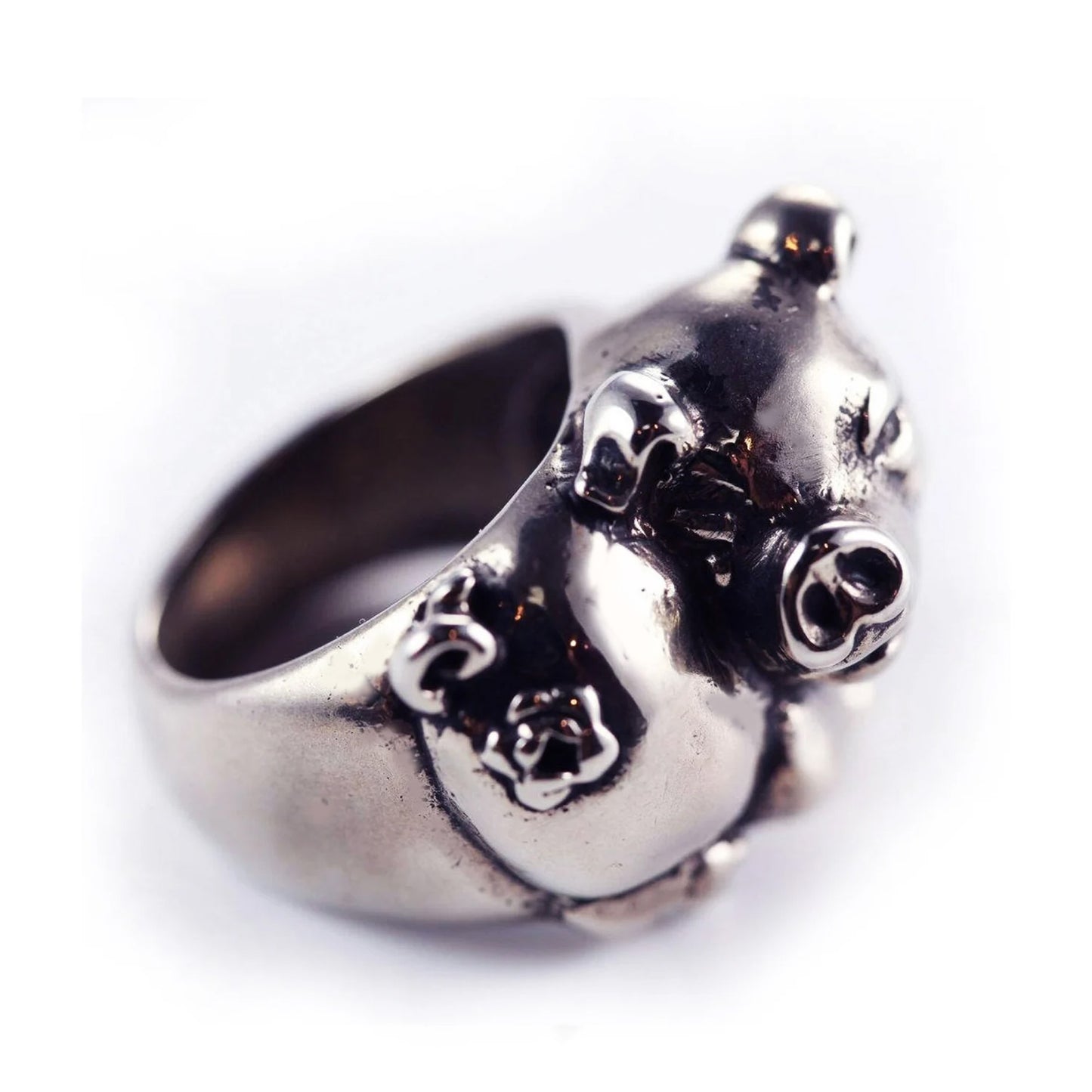 Pig Sterling Silver Ring