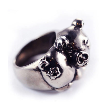 Pig Sterling Silver Ring