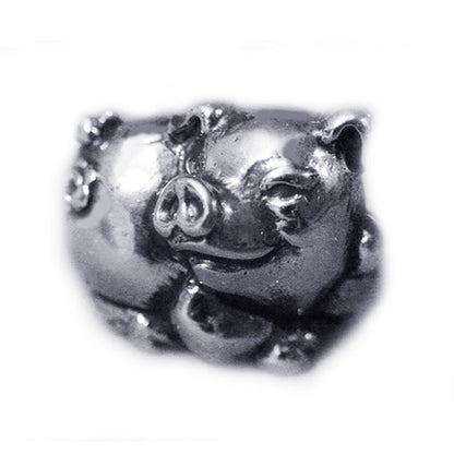 Pig Sterling Silver Ring