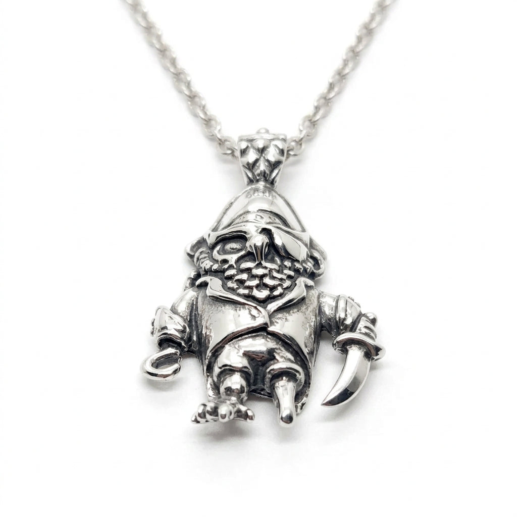 Pirate Owl Sterling Silver Pendant