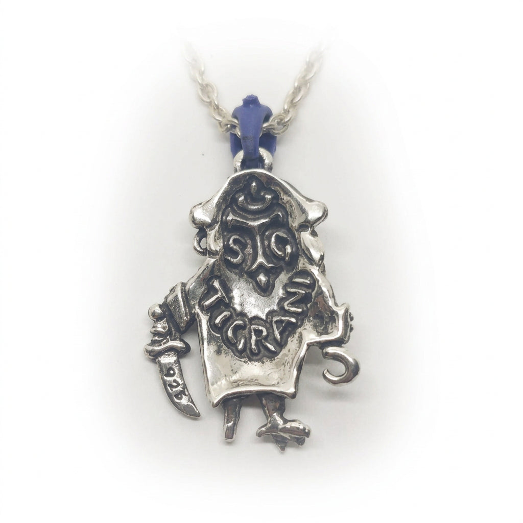 Pirate Owl Sterling Silver Pendant
