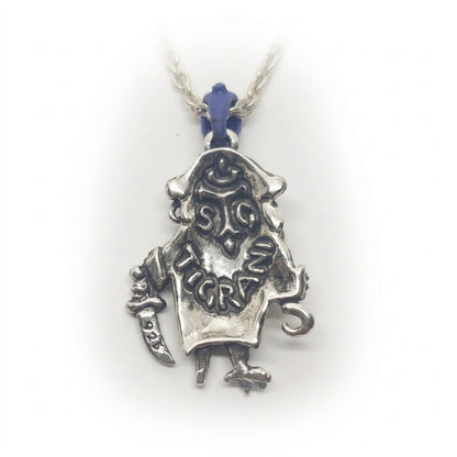 Pirate Owl Sterling Silver Pendant