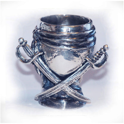 Pirate Skull Sterling Silver Shot Cup