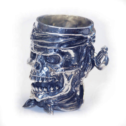 Pirate Skull Sterling Silver Shot Cup