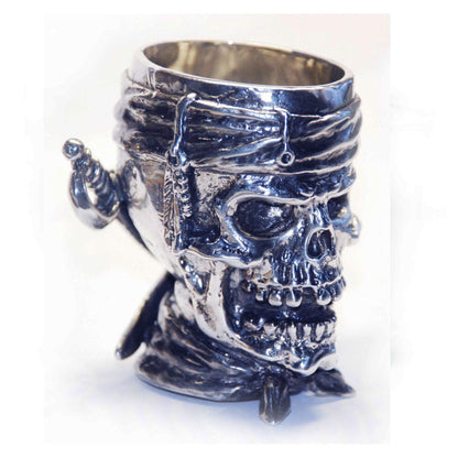 Pirate Skull Sterling Silver Shot Cup