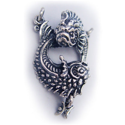 Pisces "February 19 - March 20" Sterling Silver Pendant or Necklace