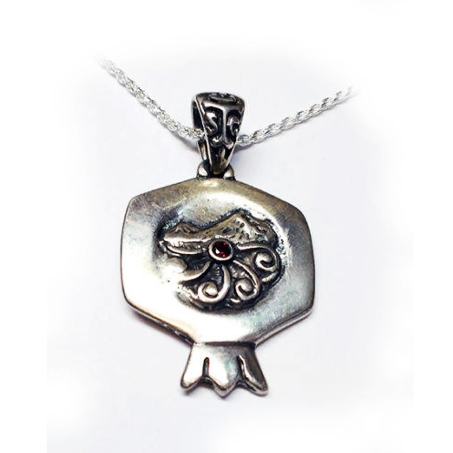 Pomegranate Ararat Mountain Silver pendant