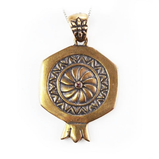 Pomegranate Bronze Pendant V2