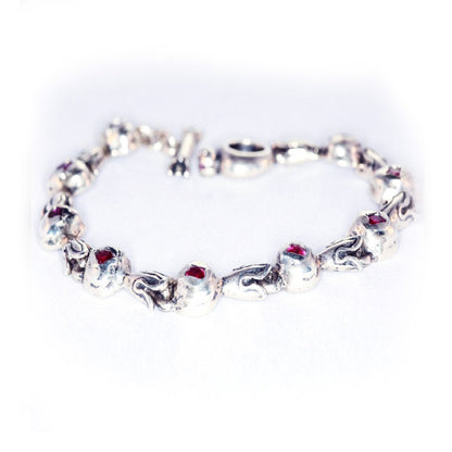 Pomegranate Sterling Silver Charm Bracelet V1