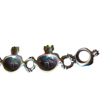 Pomegranate Sterling Silver Charm Bracelet V2