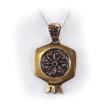 Pomegranate Bronze Pendant V1