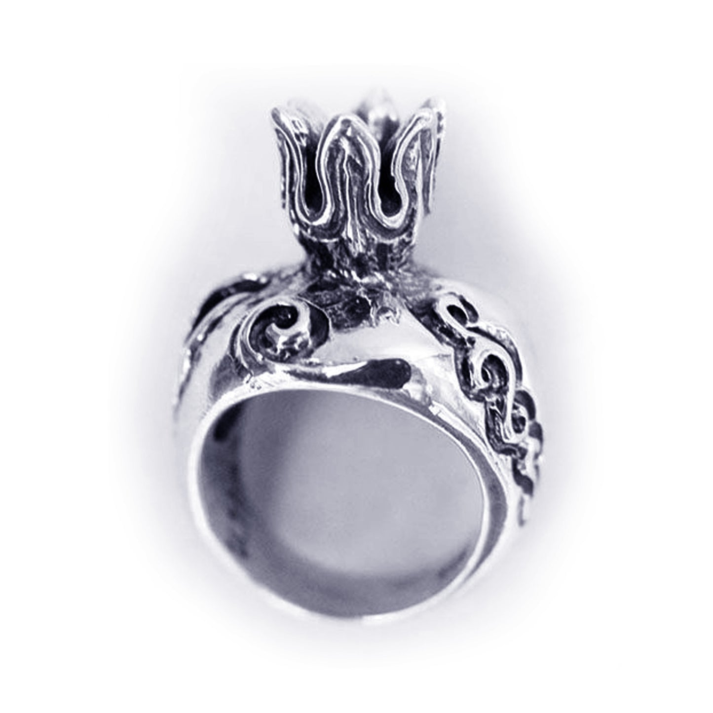 Pomegranate Sterling Silver Small Ring V2